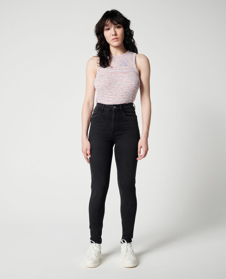 Jean skinny taille haute noir - Pimkie