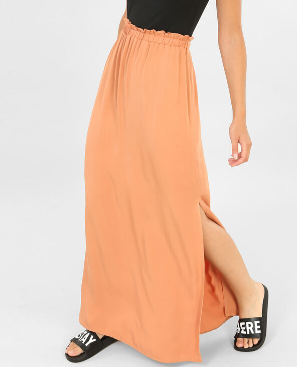 Jupe fluide longue vieux rose - Pimkie