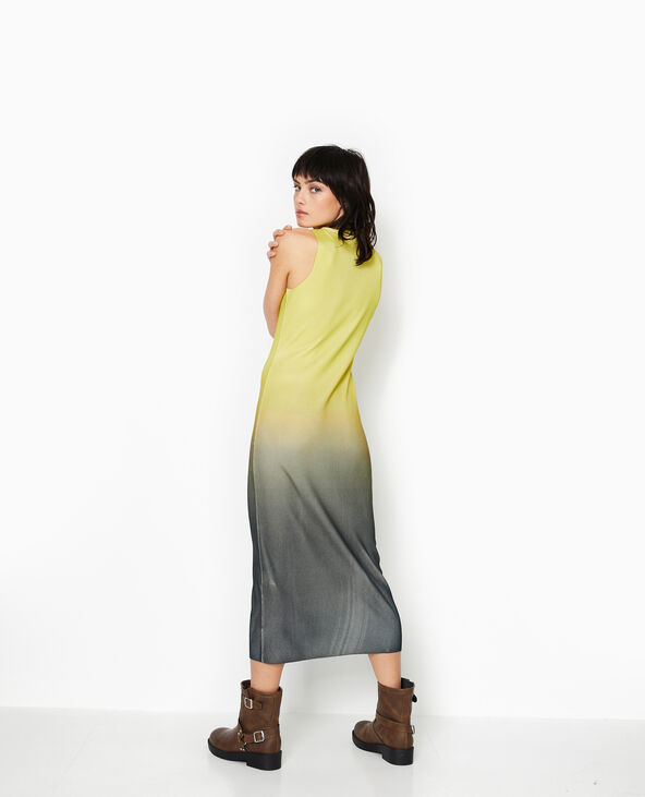 Robe en maille sans manches effet dégradé vert anis - Pimkie
