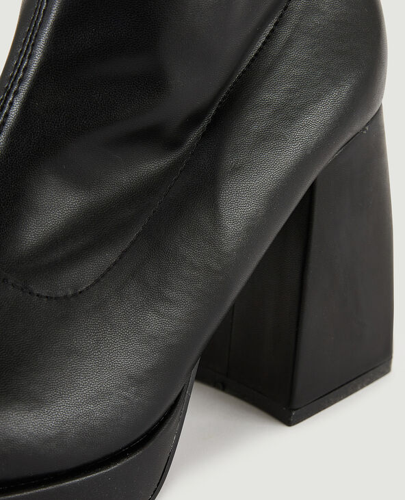 Bottes plateformes noir - Pimkie
