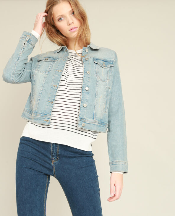 Veste en jean bleu - Pimkie
