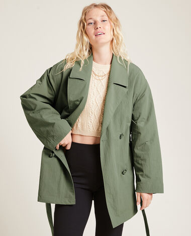 Trench court vert kaki - Pimkie