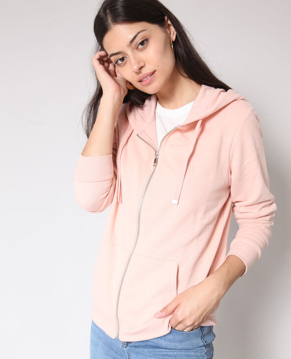 Sweat zippé rose clair - Pimkie