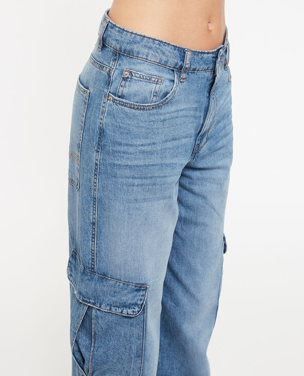 Jean cargo large bleu - Pimkie