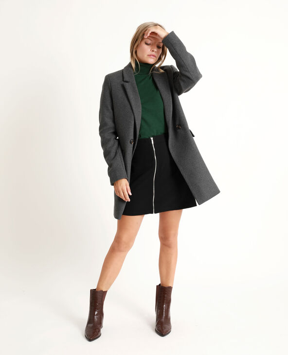 Pull col roulé vert foncé - Pimkie