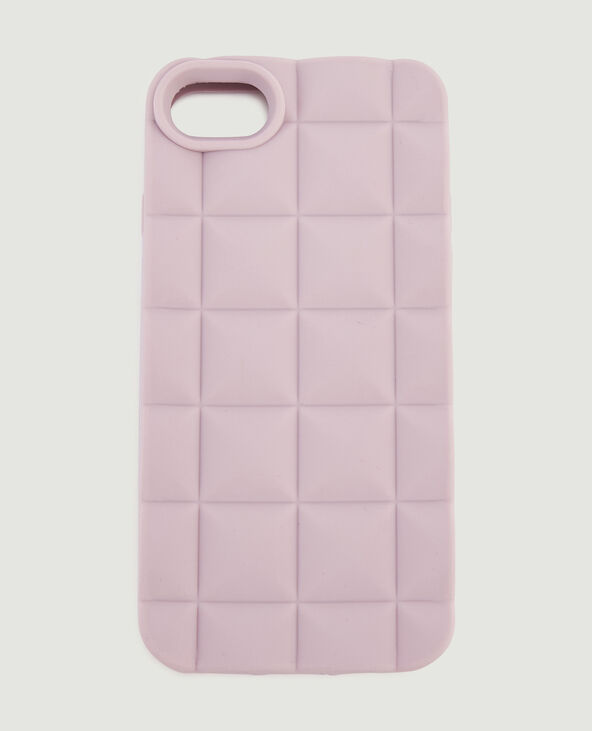 Coque iPhone effet matelassé beige - Pimkie