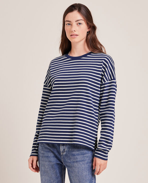 Marinière manches longues bleu marine - Pimkie