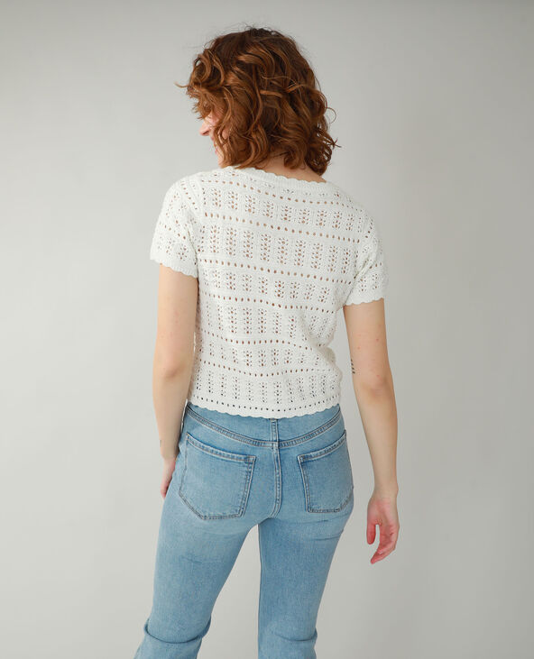 Gilet tricot blanc - Pimkie