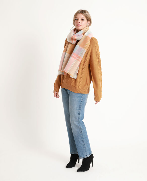 Pull torsadé beige - Pimkie