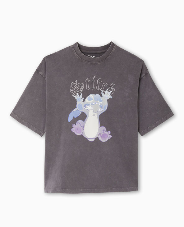 T-shirt oversize STITCH gris foncé - Pimkie