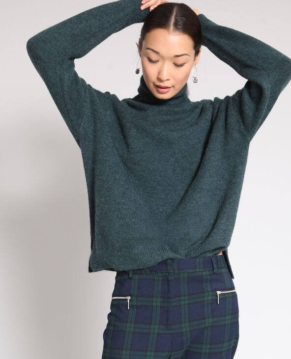 Pull ample vert foncé - Pimkie