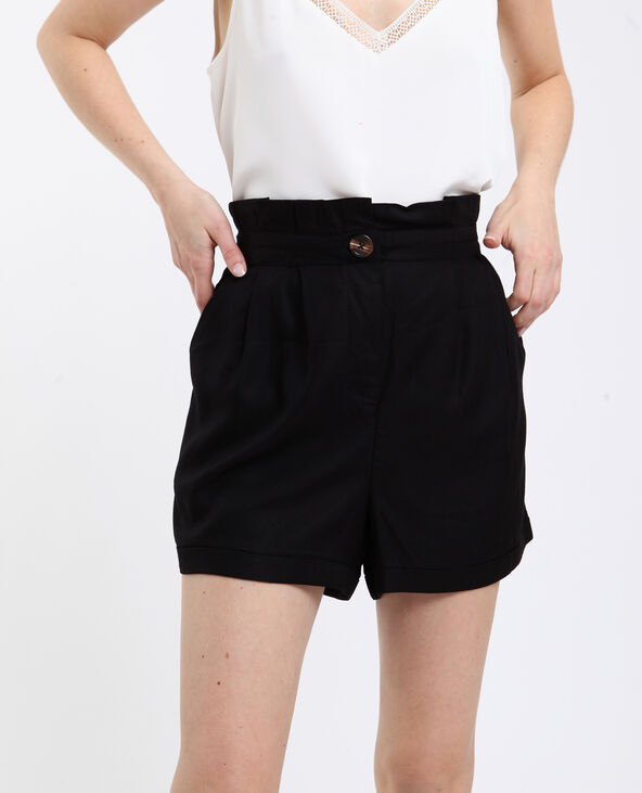 Short fluide taille haute noir - Pimkie