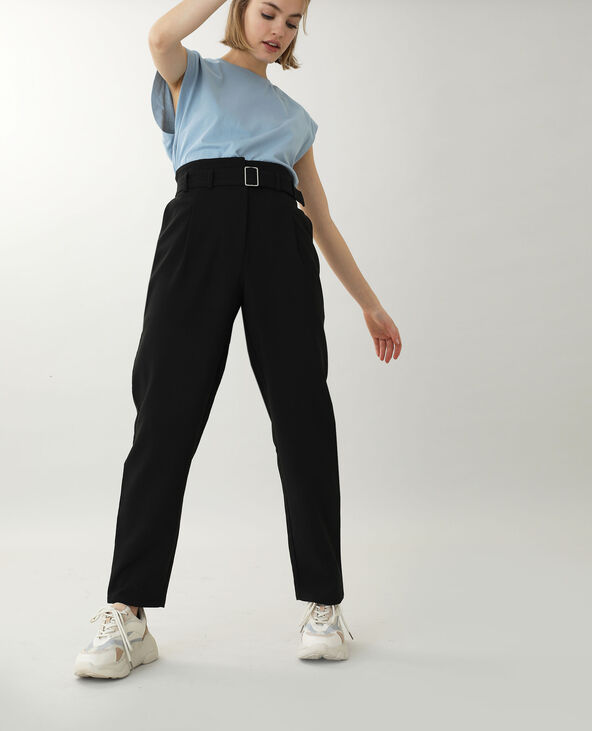 Pantalon taille haute noir - Pimkie