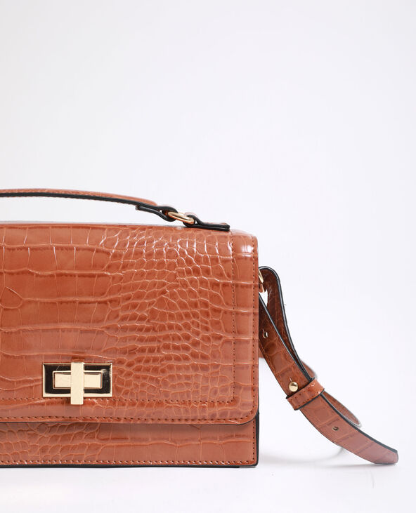 Petit sac croco camel - Pimkie