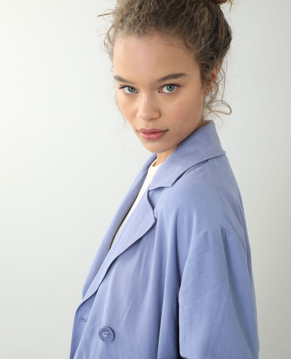 Trench fluide bleu foncé - Pimkie