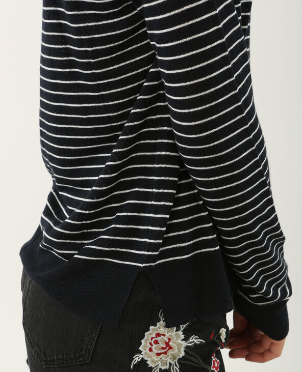 Pull basique léger bleu foncé - Pimkie