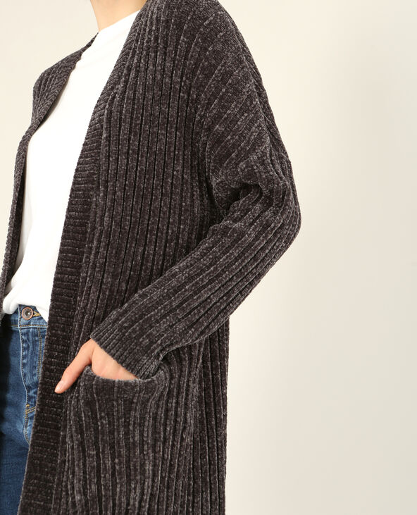 Gilet maille shop chenille femme