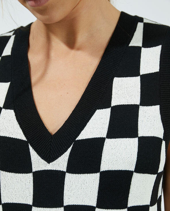Pull fin sans manche noir - Pimkie