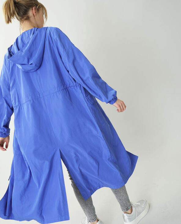 Coupe-vent long bleu foncé - Pimkie