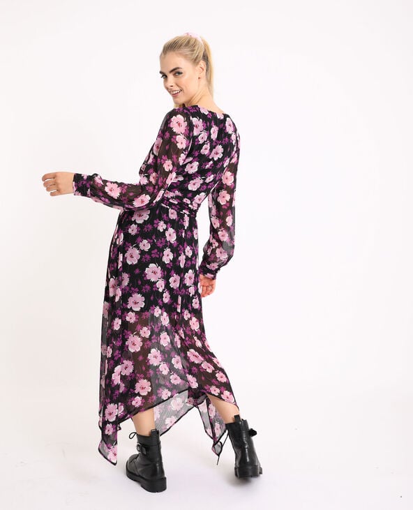 Robe à fleurs noir - Pimkie
