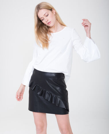 Blouse à perles blanc - Pimkie