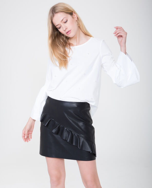 Blouse à perles blanc - Pimkie