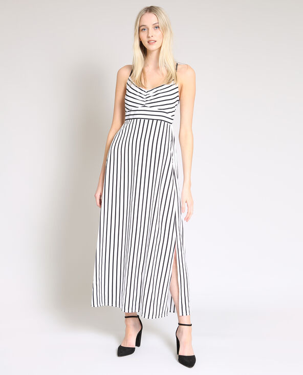 Robe longue rayures clearance