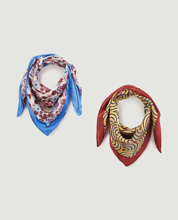 Lot de 2 foulards imprimés marron - Pimkie