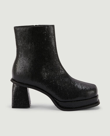 Bottines irisées à talon noir - Pimkie