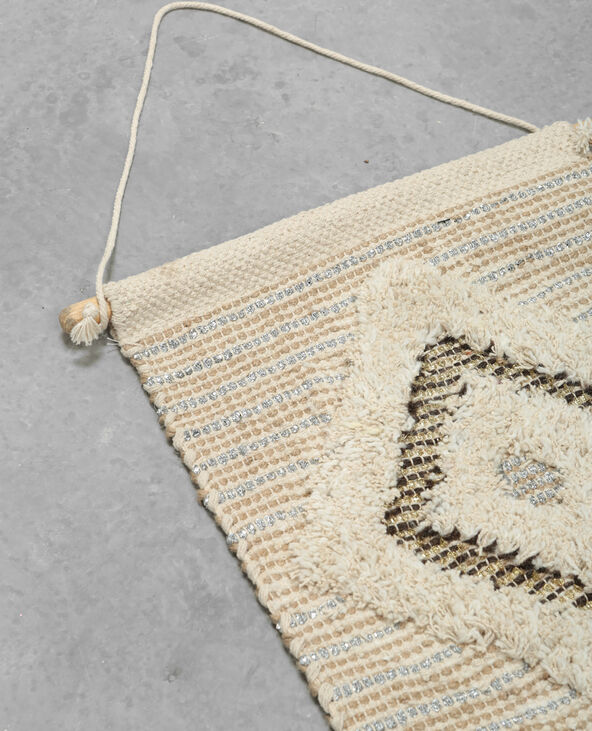 Tapisserie murale tissée avec lurex blanc - Pimkie