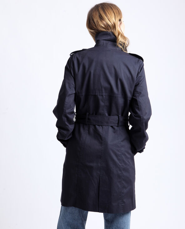 Trench à ceinture noir - Pimkie
