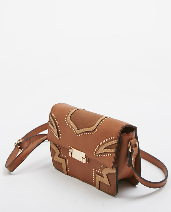 Sac bandoulière style western camel - Pimkie