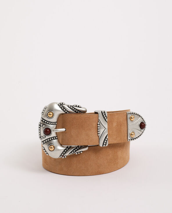 Ceinture suédine camel - Pimkie