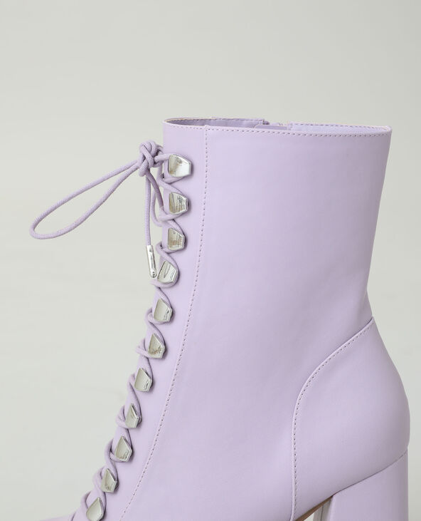 Bottines à talons lilas - Pimkie