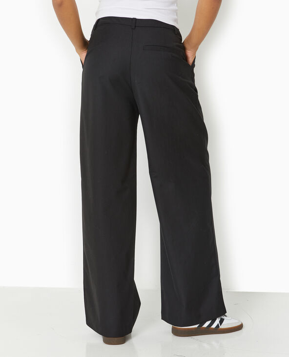 Pantalon city large et droit noir - Pimkie