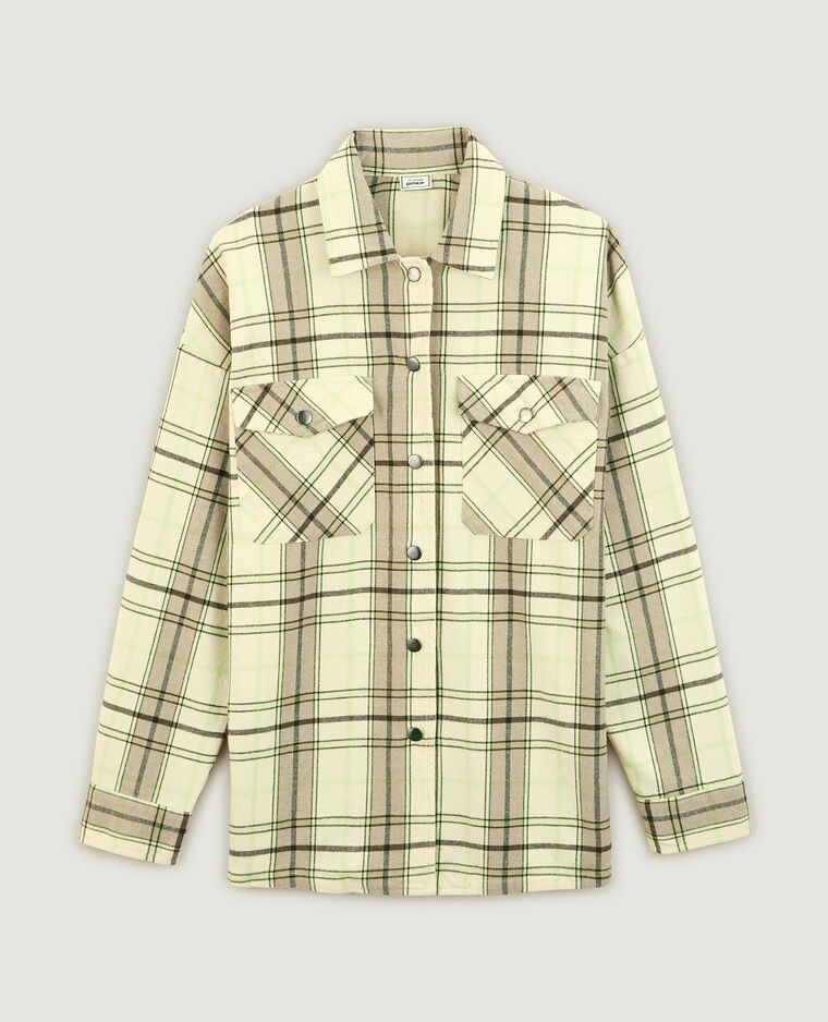 Surchemise en flanelle vert - Pimkie