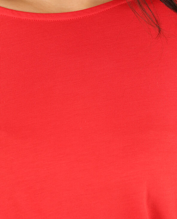 T-shirt manches pagode rouge - Pimkie