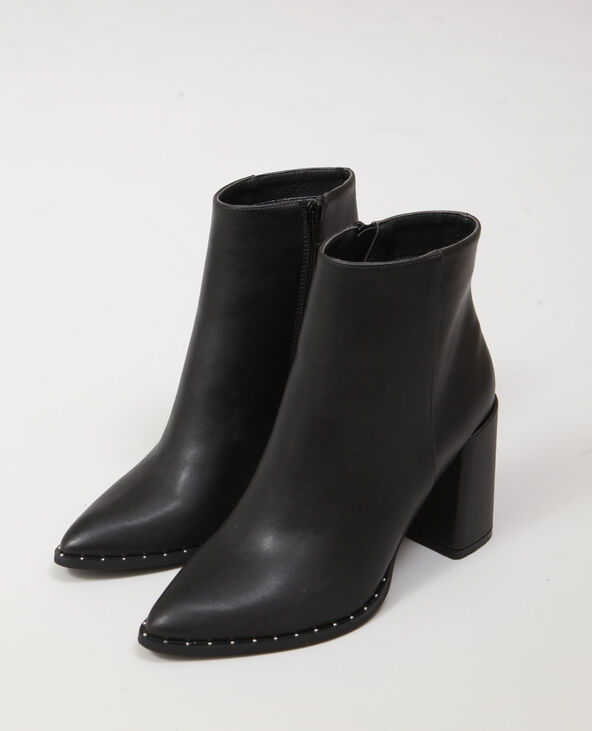 Bottines cuir pointues new arrivals