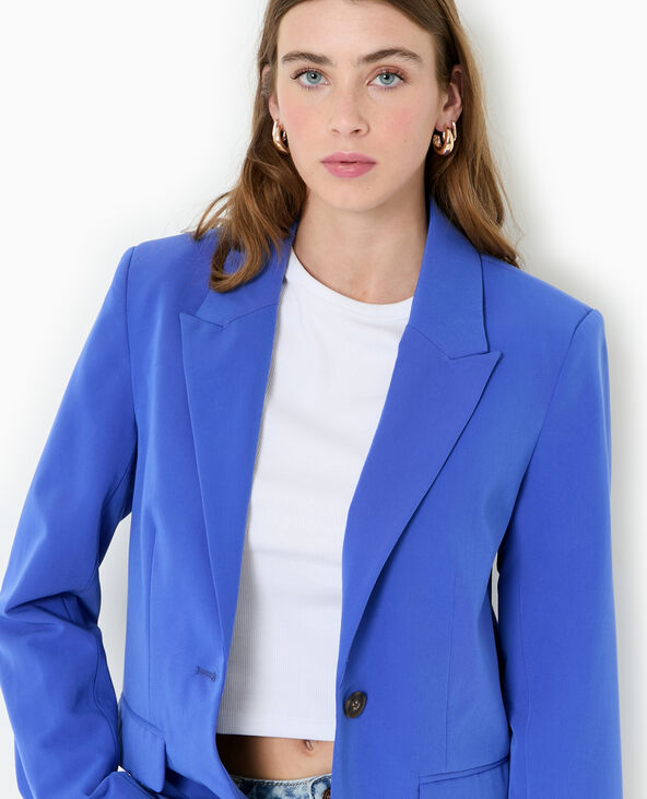 Veste légèrement cintrée bleu électrique - Pimkie