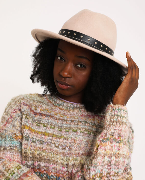 Chapeau en laine taupe - Pimkie