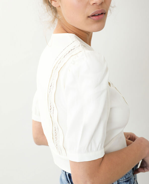 Chemisier court vintage blanc - Pimkie