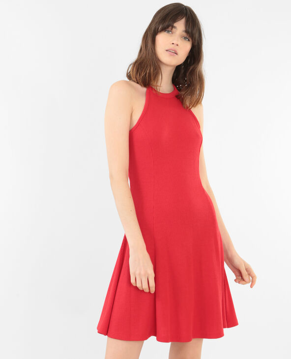Robe trapèze rouge - Pimkie