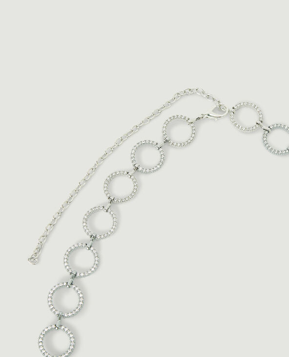 Ceinture anneaux strass argenté - Pimkie
