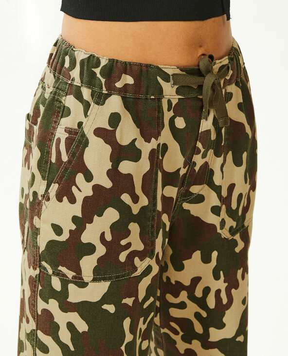 Pantalon cargo droit camel - Pimkie