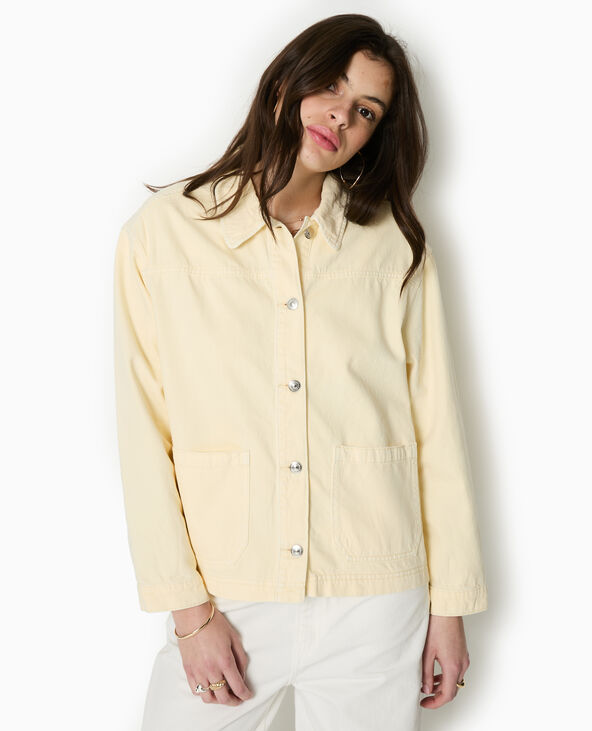 Surchemise en toile Jaune pâle - Pimkie