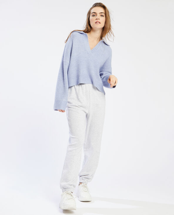 Pull col polo bleu - Pimkie