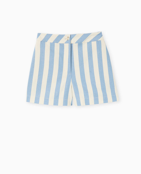 Short city avec larges rayures bleu - Pimkie