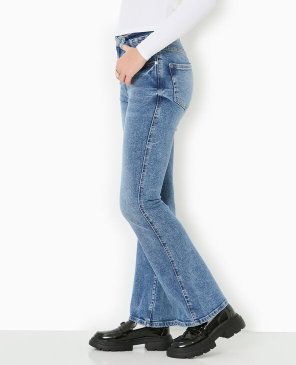 Jean wide taille basse bleu - Pimkie