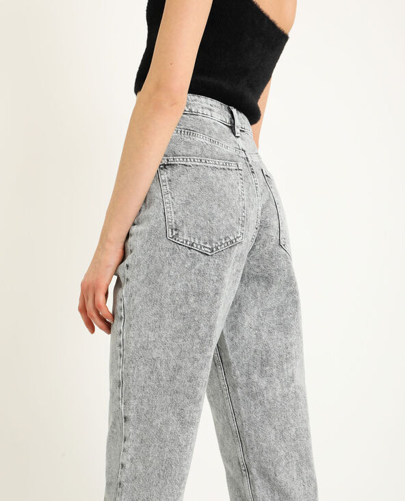 Jean mom gris foncé - Pimkie