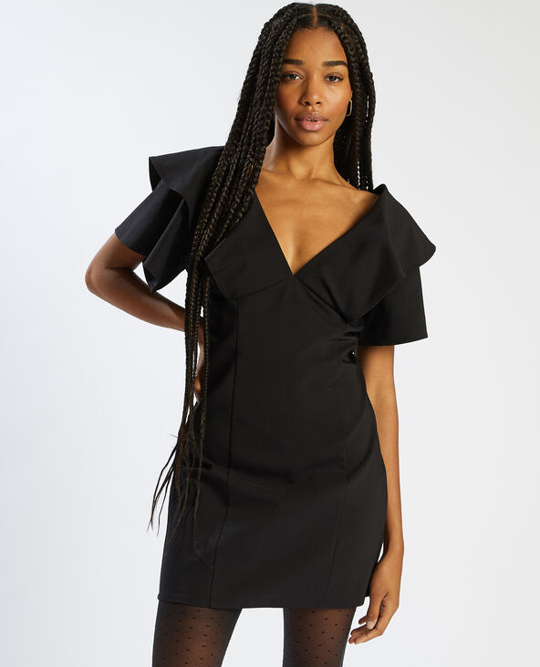 Robe à manches courtes noir - Pimkie